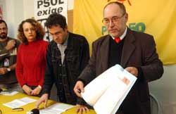 Após denúncias de Lair Ferst, Pedro Ruas anunciou que partido decidiu abrir mão de CPI e exigir processo de impeachment (Camila Domingues)