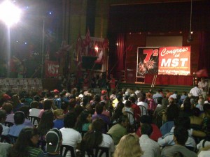 Ato de abertura do congresso do MST argentino